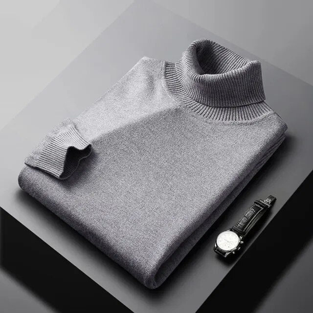 DELACROIX | PULL EN MAILLE À COL ROULÉ POUR HOMME