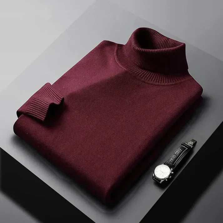 DELACROIX | PULL EN MAILLE À COL ROULÉ POUR HOMME