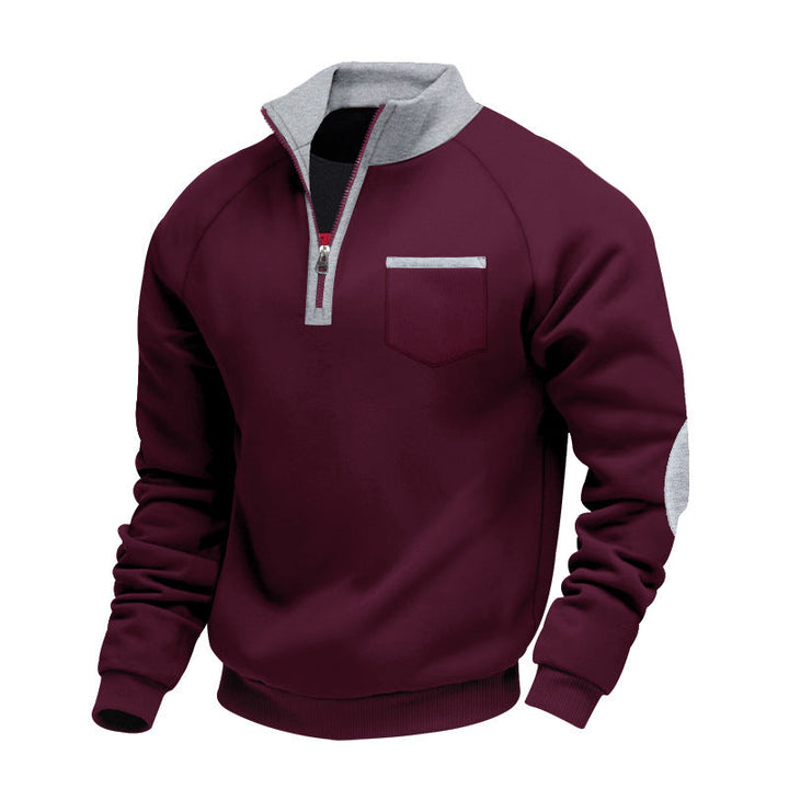 DELACROIX | PULL EN POLAIRE AVEC MOITIÉ ZIP POUR HOMME