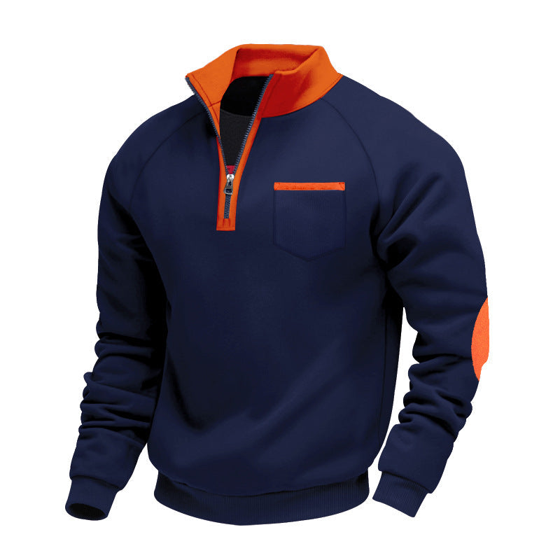 DELACROIX | PULL EN POLAIRE AVEC MOITIÉ ZIP POUR HOMME