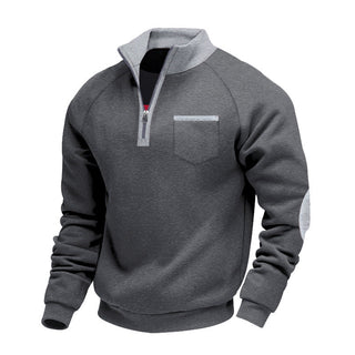 DELACROIX | PULL EN POLAIRE AVEC MOITIÉ ZIP POUR HOMME