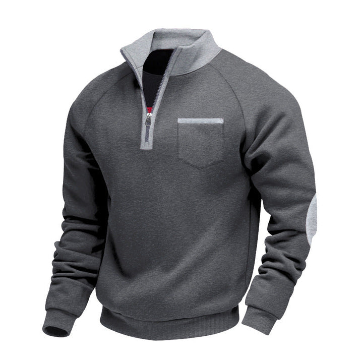 DELACROIX | PULL EN POLAIRE AVEC MOITIÉ ZIP POUR HOMME