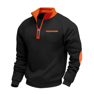 DELACROIX | PULL EN POLAIRE AVEC MOITIÉ ZIP POUR HOMME