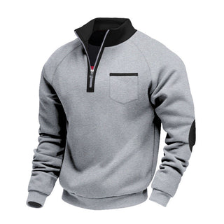 DELACROIX | PULL EN POLAIRE AVEC MOITIÉ ZIP POUR HOMME