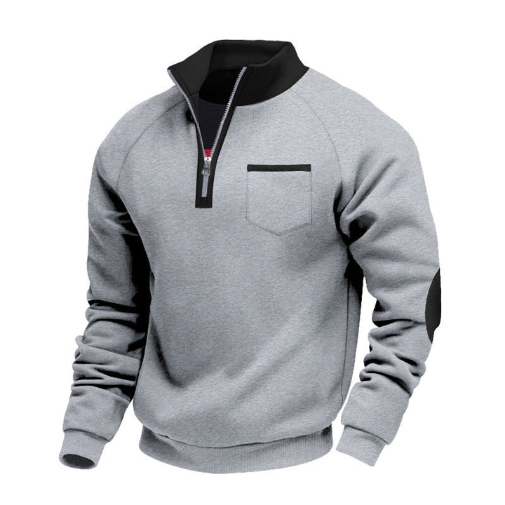 DELACROIX | PULL EN POLAIRE AVEC MOITIÉ ZIP POUR HOMME