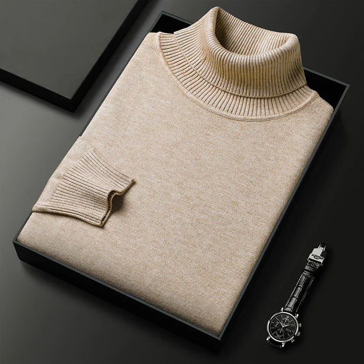DELACROIX | PULL EN MAILLE À COL ROULÉ POUR HOMME