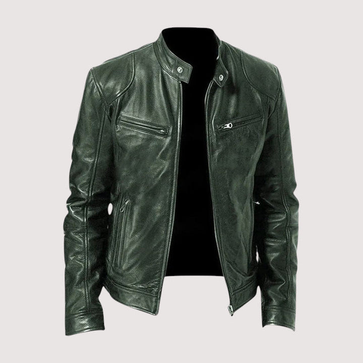 DELACROIX | VESTE EN CUIR HAUT DE GAMME ÉLÉGANTE POUR HOMME
