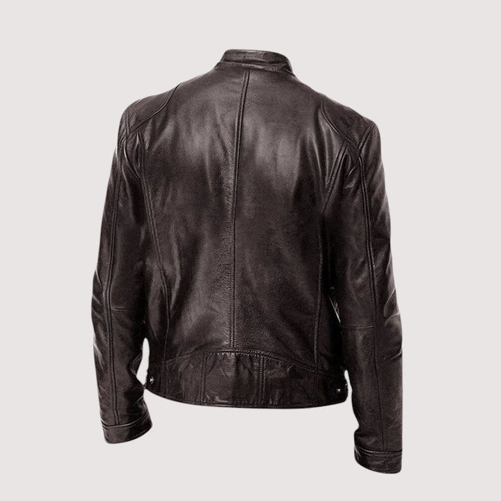 DELACROIX | VESTE EN CUIR HAUT DE GAMME ÉLÉGANTE POUR HOMME