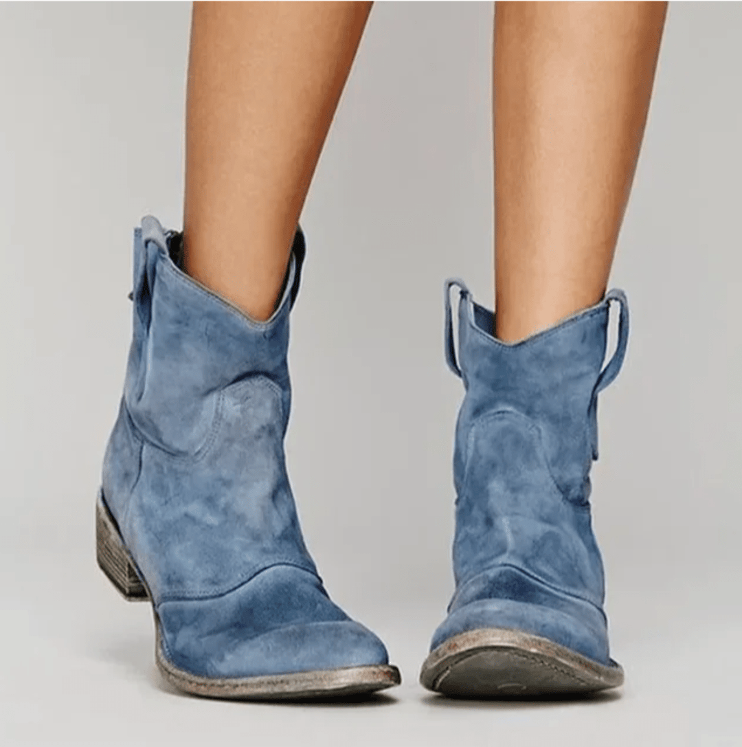 Élina | Bottines Western Suédine