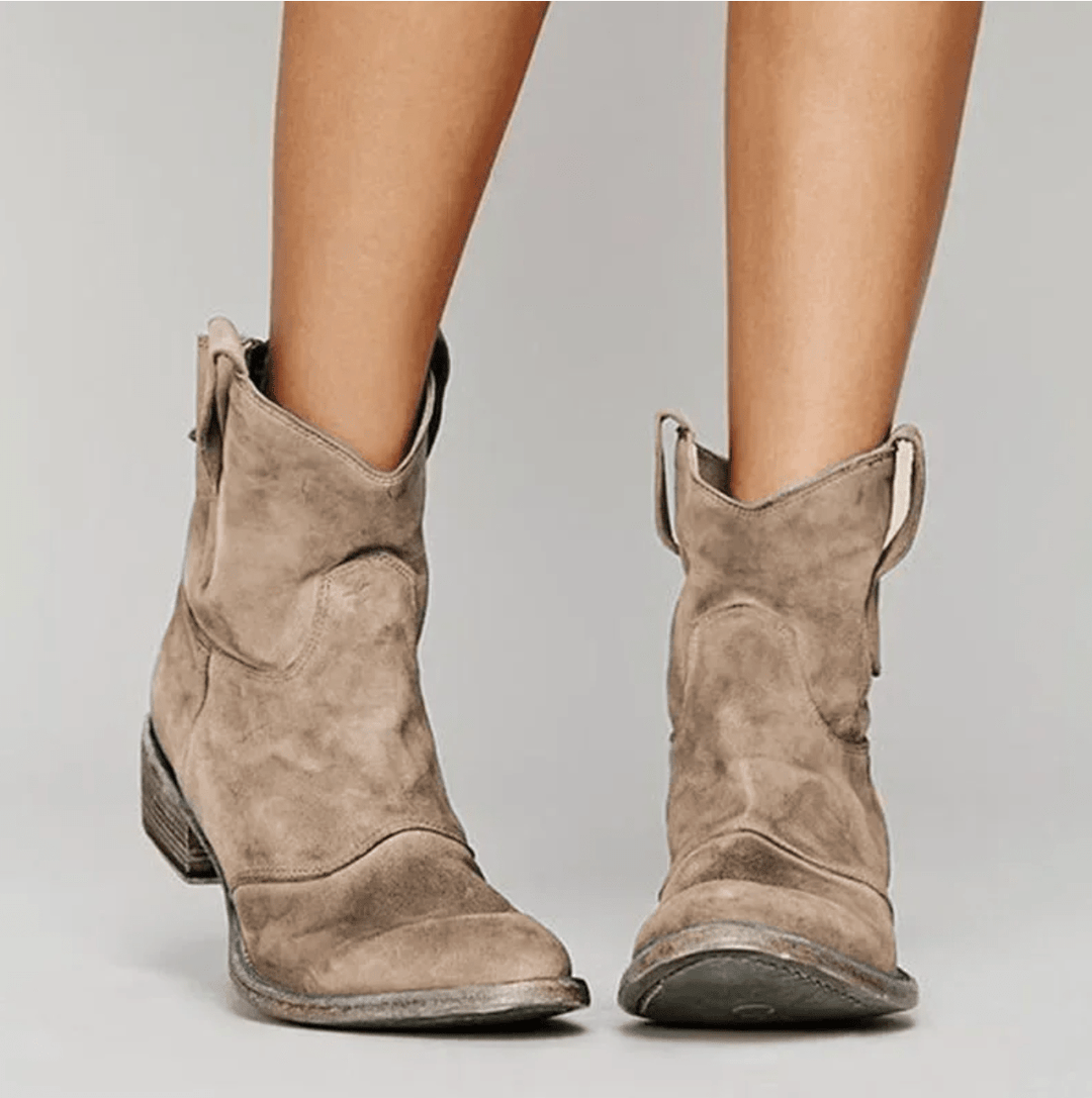 Élina | Bottines Western Suédine