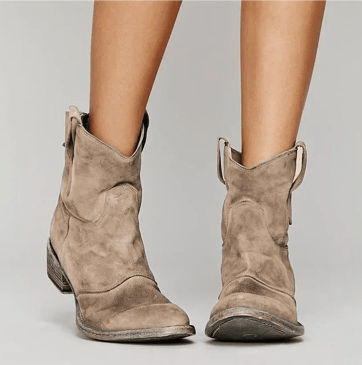 Élina | Bottines Western Suédine