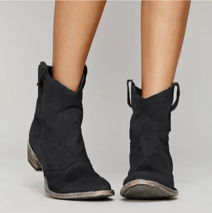Élina | Bottines Western Suédine