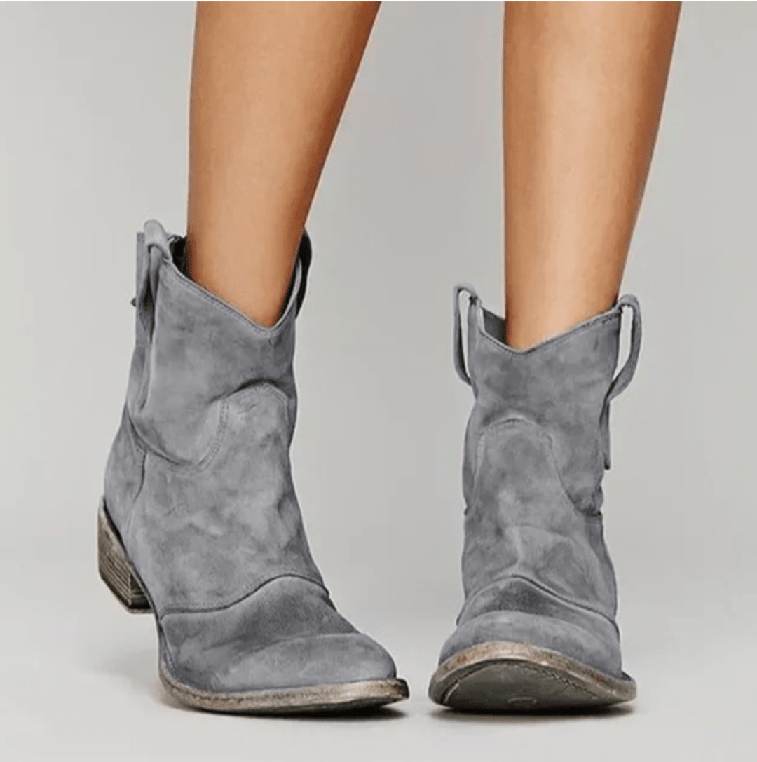 Élina | Bottines Western Suédine