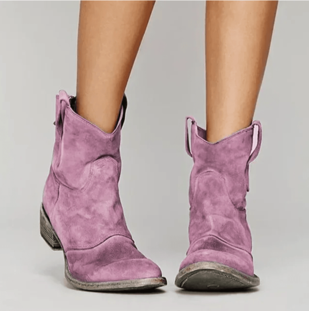 Élina | Bottines Western Suédine