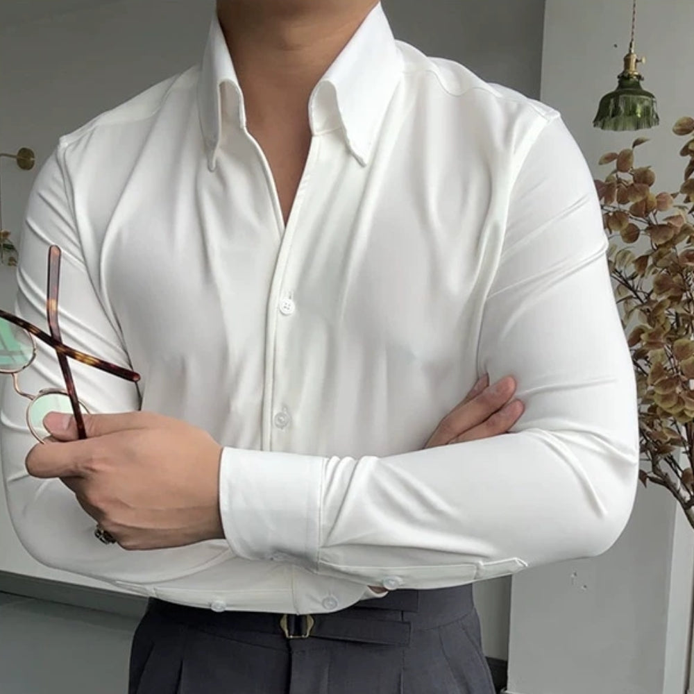 VALLURE | CHEMISE ATHLÉTIQUE ITALIENNE POUR HOMME EN BAMBOU