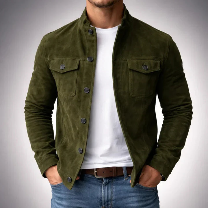 DELACROIX | Veste Élégante Suédée Marc