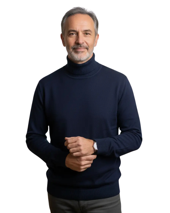 DELACROIX | PULL EN MAILLE À COL ROULÉ POUR HOMME