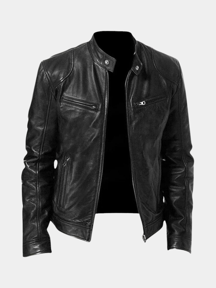 DELACROIX | VESTE EN CUIR HAUT DE GAMME ÉLÉGANTE POUR HOMME