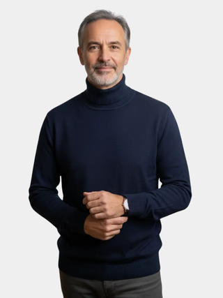 DELACROIX | PULL EN MAILLE À COL ROULÉ POUR HOMME
