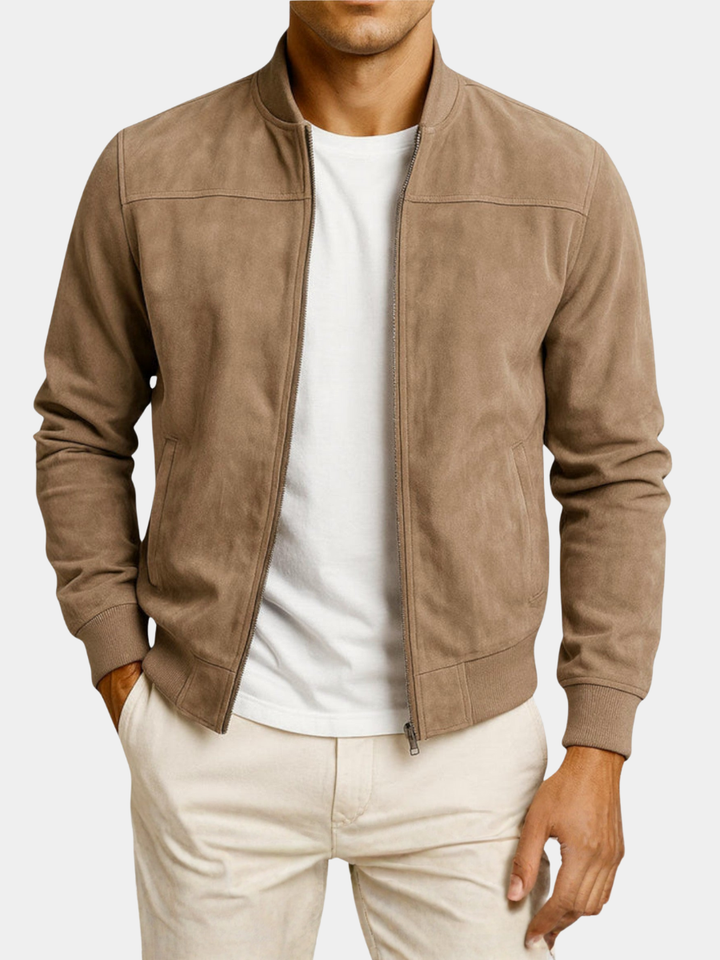 DELACROIX | VESTE BOMBER EN CUIR SUEDE HOMME