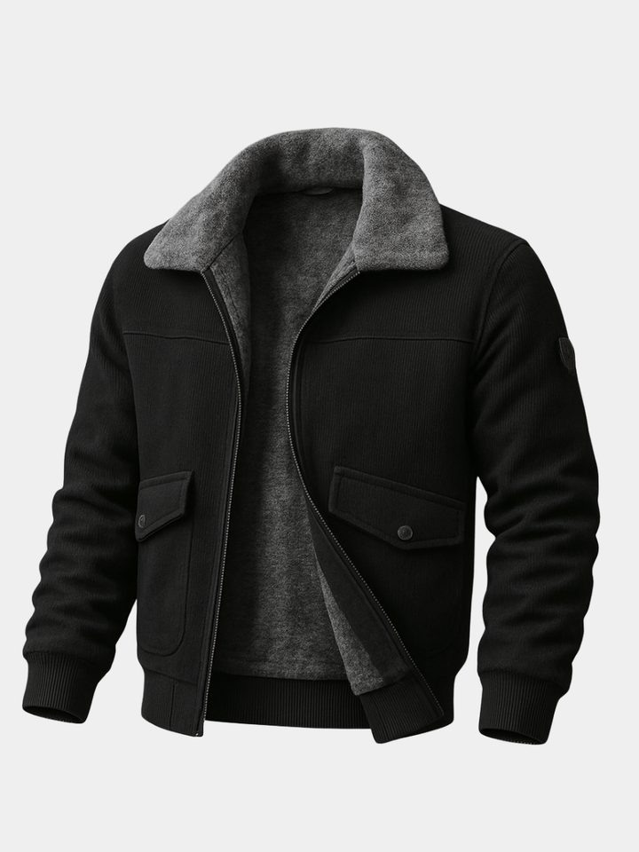 DELACROIX | VESTE POUR HOMME AVEC FAUSSE FOURRURE