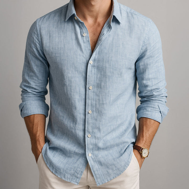 VALLURE | CHEMISE ESSENTIELLE EN LIN POUR HOMME