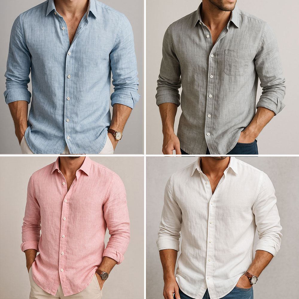 VALLURE | CHEMISE ESSENTIELLE EN LIN POUR HOMME