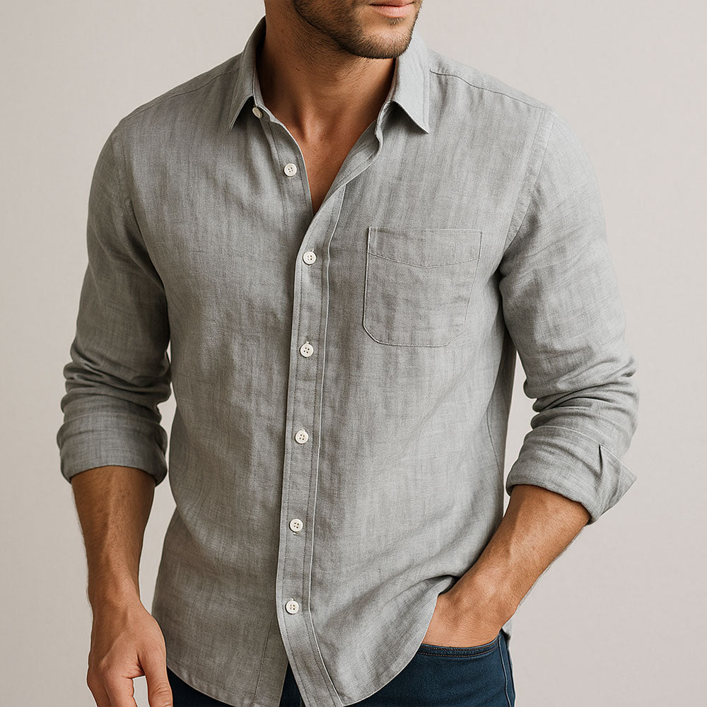 VALLURE | CHEMISE ESSENTIELLE EN LIN POUR HOMME