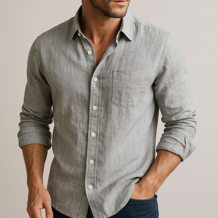 VALLURE | CHEMISE ESSENTIELLE EN LIN POUR HOMME
