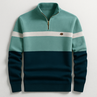 DELACROIX | PULL HOMME AVEC ZIP AU COL