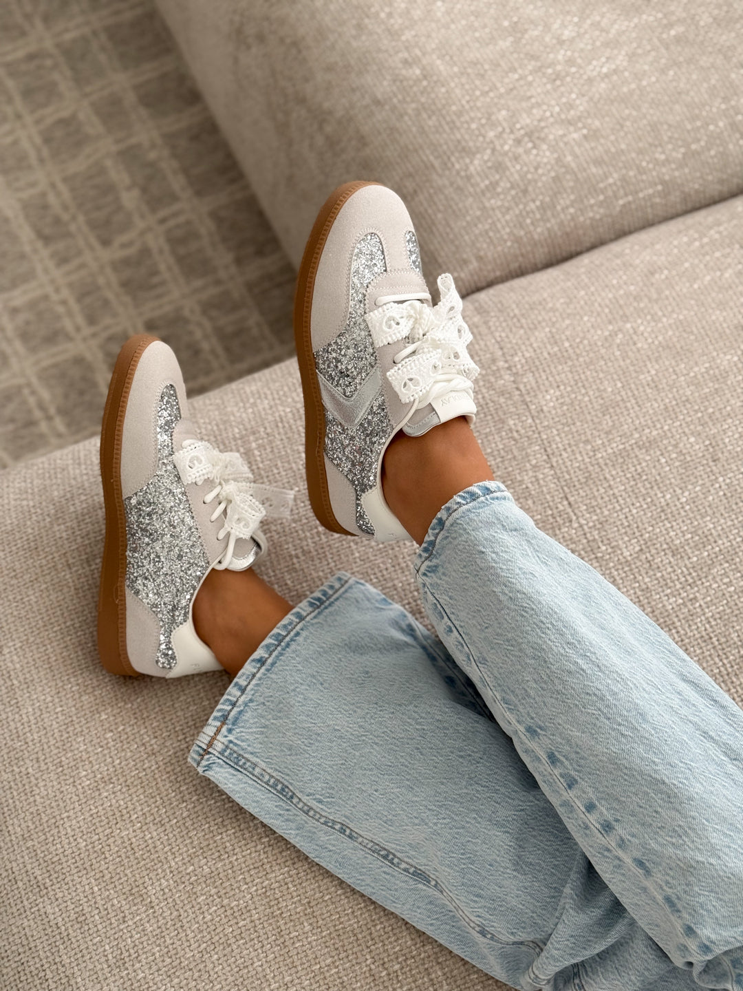 Sneakers « ANGIE » SILVER
