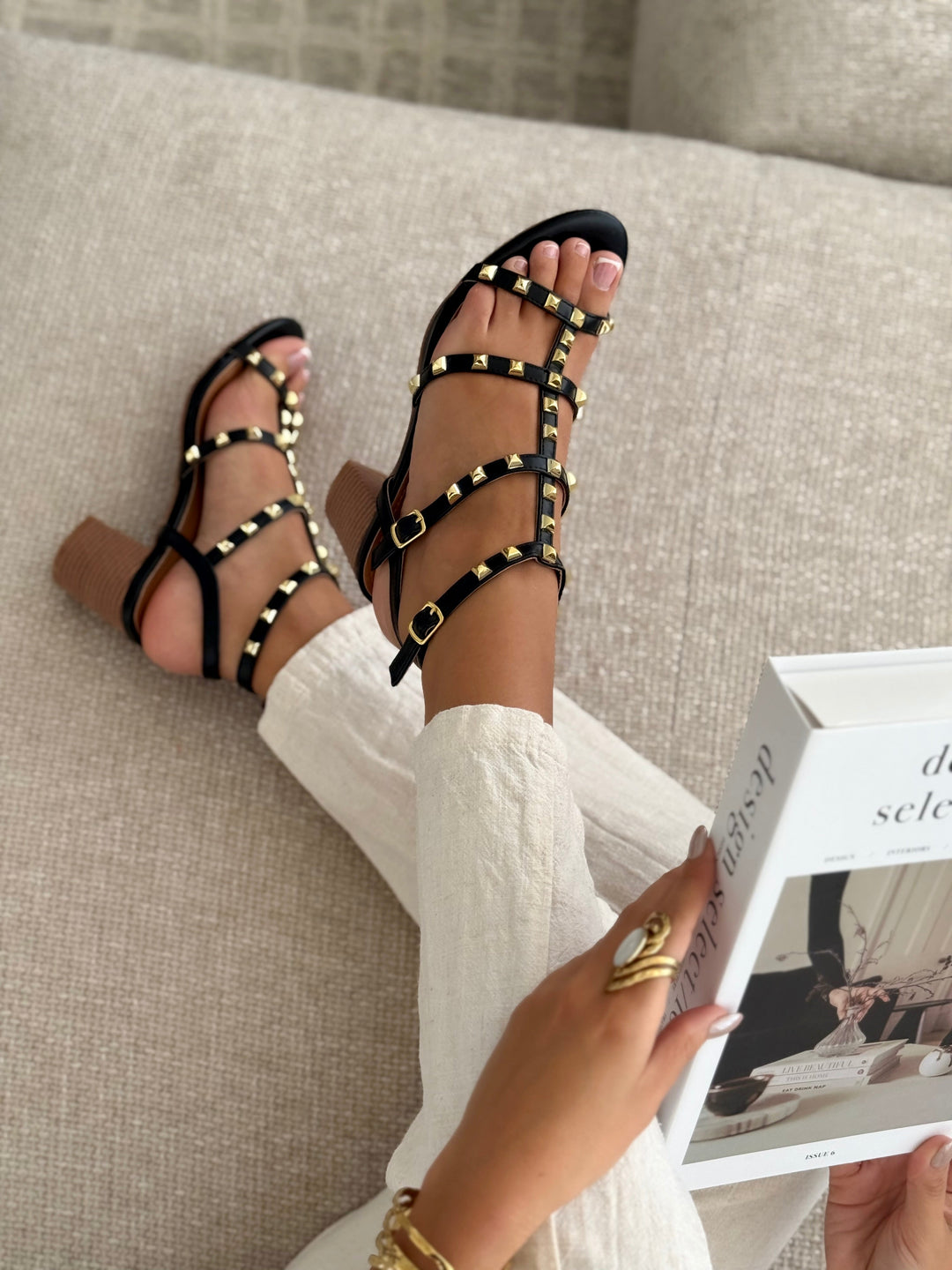 Sandales « CLAUDIA » NOIR