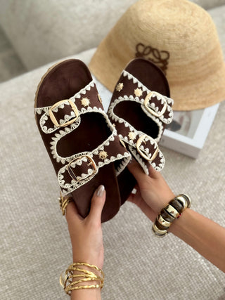 Sandales « MAREVA » MARRON