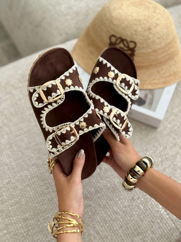 Sandales « MAREVA » MARRON