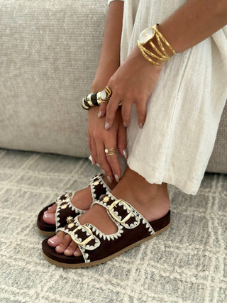Sandales « MAREVA » MARRON