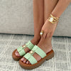 Sandales « JADE » VERT D'EAU