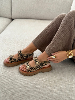 Sandales « MARJORIE » LEOPARD