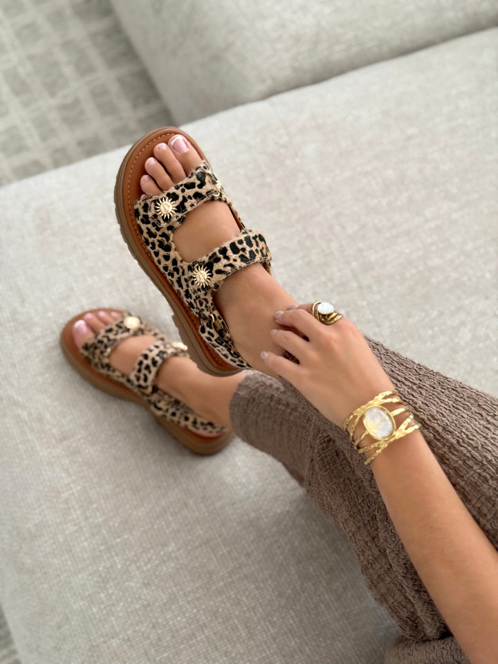 Sandales « MARJORIE » LEOPARD