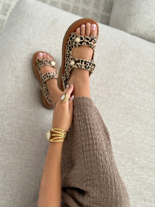 Sandales « MARJORIE » LEOPARD
