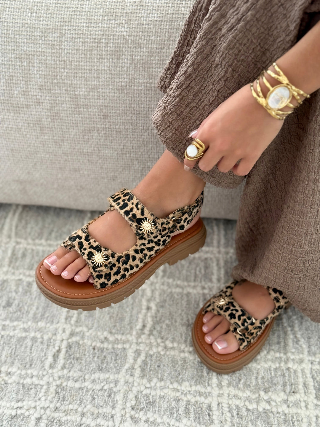 Sandales « MARJORIE » LEOPARD