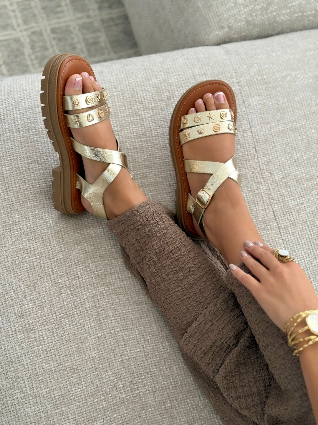 Sandales « FAUVE » GOLD