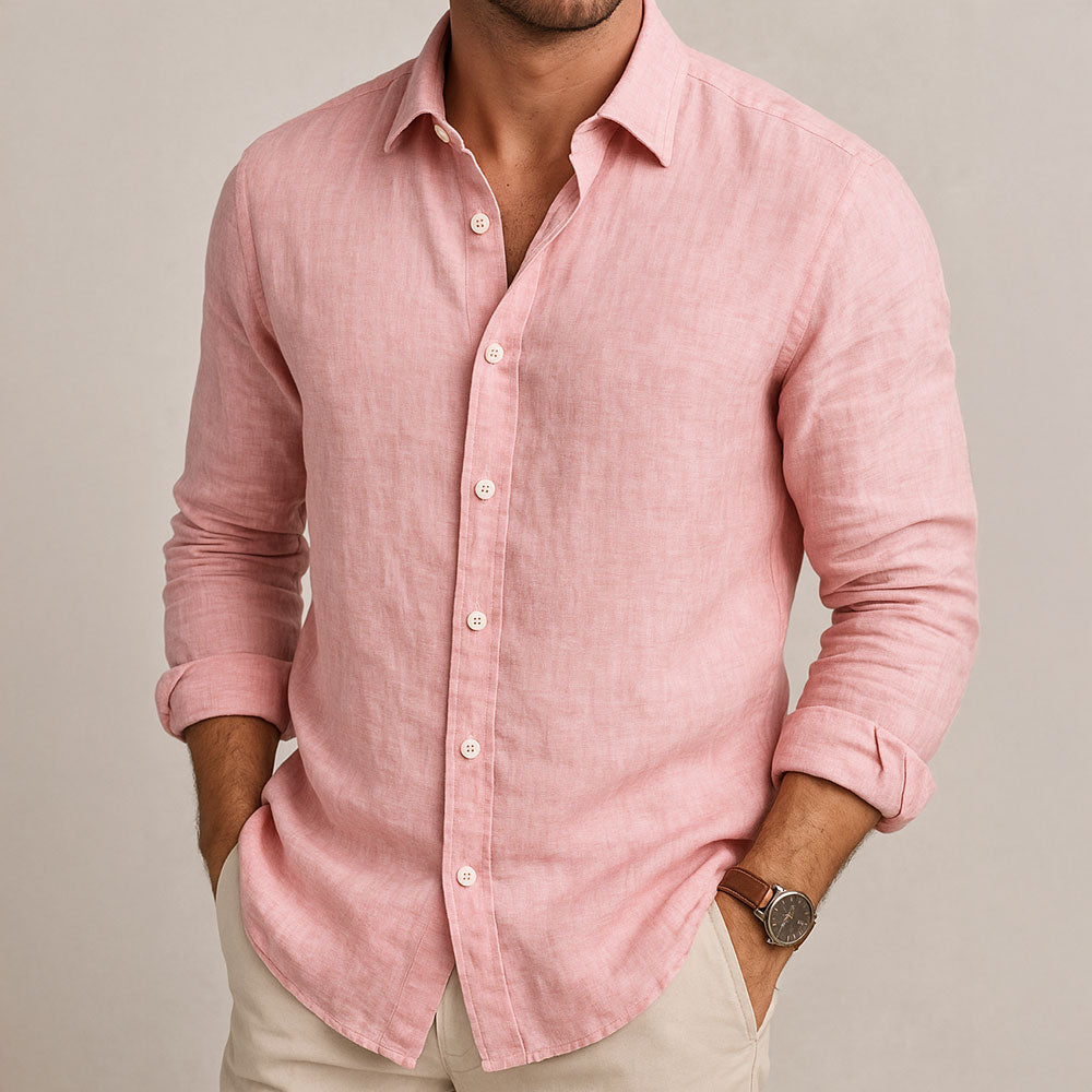 VALLURE | CHEMISE ESSENTIELLE EN LIN POUR HOMME