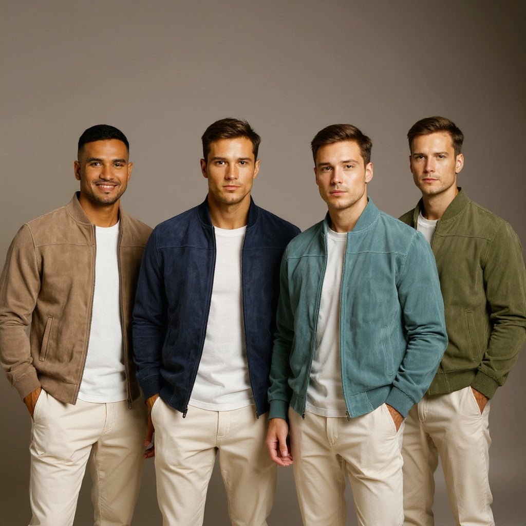 DELACROIX | VESTE BOMBER EN CUIR SUEDE HOMME