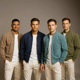 DELACROIX | VESTE BOMBER EN CUIR SUEDE HOMME